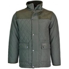 Country estate green padded coat