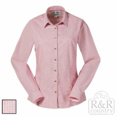 Musto country shirt pink mini gingham